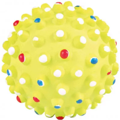 Іграшка Trixie для собак М'яч з шипами неоновий гумовий 7см