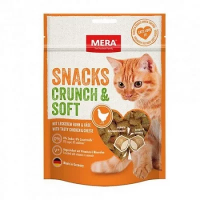 Mera Snacks  Crunch & Soft Huhn&Käse снеки для котів 200 гр