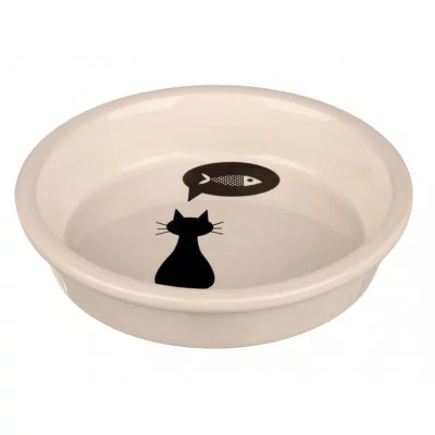Trixie Ceramic Bowl Cat's Миска керамічна для котів,біла (13 см)