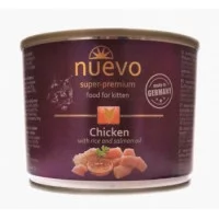 Nuevo Kitten  вологий корм з куркою, рисом і жиром лосося, д..
