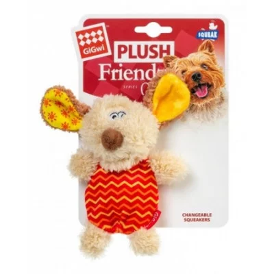 GiGwi PLUSH Іграшка для собак Собачка з пищалкою текстиль, пластик