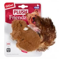 GiGwi PLUSH Іграшка для собак Білка з пищалкою штучне хутро