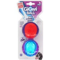 GiGwi Ball, TPR  Іграшка для собак Два м'ячі з пищалкою гума..