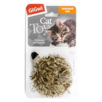 GiGwi Melody chaser Іграшка для котів Їжачок з електронним чіпом штучне хутро