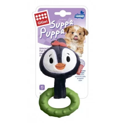 GiGwi Suppa Puppa Іграшка для собак Пінгвін з пищалкою Текстиль / гума