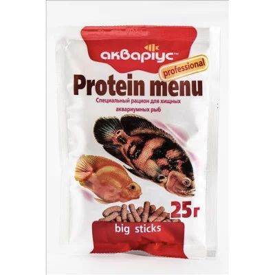 Акваріус  Протeїн-меню палички,  50шт/уп