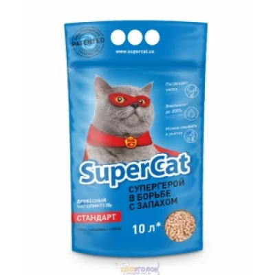 Super Cat Наповнювач деревний стандарт без аромату, синій
