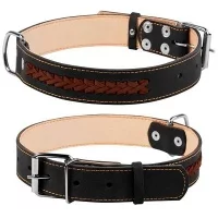 Collar Нашийник подвійний з вплетеною косою, ширина 25 мм, д..