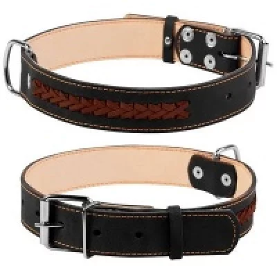 Collar Нашийник подвійний з вплетеною косою, ширина 25 мм, довжина 38-50см