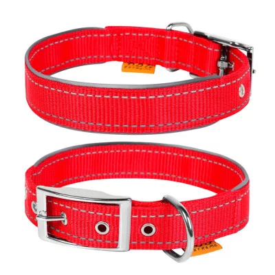 Collar Dog Extrem Нашийник з нейлону, подвійний зі світловідбивною вставкою, ширина 15 мм, довжина