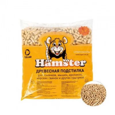 Super Cat Наповнювач деревний Hamster, стандарт без запаху