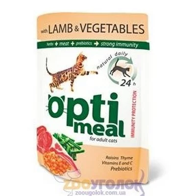 OPTIMEAL конс.корм для котів, 0,85 гр