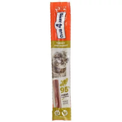 CLUB 4 PAWS М'ясна паличка преміум. Ласощі для котів, 0,025 кг