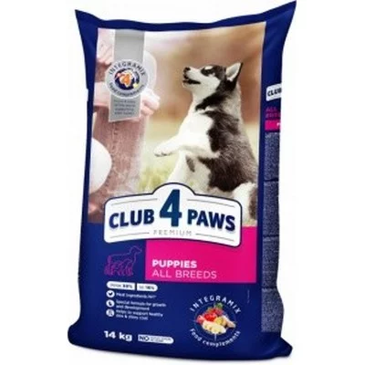 CLUB 4 PAWS Преміум сухий корм для цуценят з високим вмістом курки