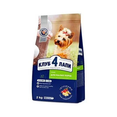 CLUB 4 PAWS Преміум сухий корм для дорослих собак малих порід