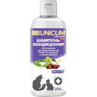 Шампунь-кондиціонер UNICUM ORGANIC для довгошерстих котів з ..