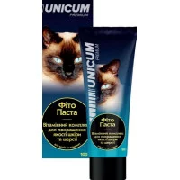 Фітопаста UNICUM поліпшення стану шерсті та шкіри для котів ..