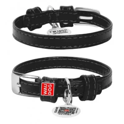 Collar Glamour Нашийник шкіряний, без прикрас, ширина 10 мм,  довжина 19-25 см