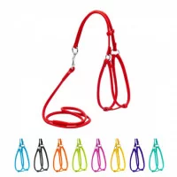 Collar Glamour Шлея + поводок, круглая №2, ширина 6 мм (А:46..