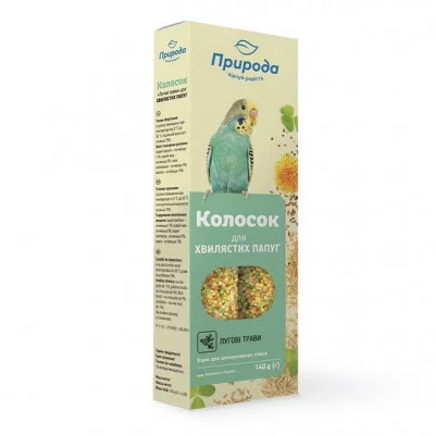 Природа Колосок для папуг,2шт