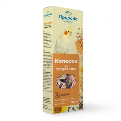 Природа Колосок для середніх папуг, 2 шт, 140 гр.
