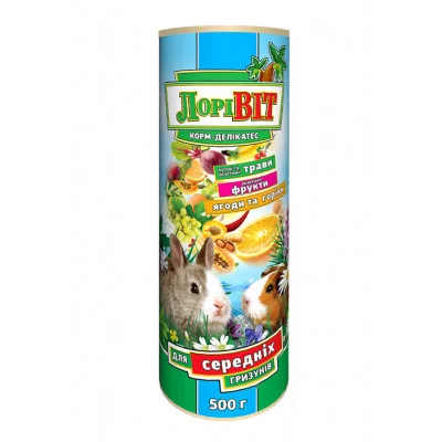 ЛОРІВІТ-ДЕЛІКАТЕС  для середніх гризунів,  туба