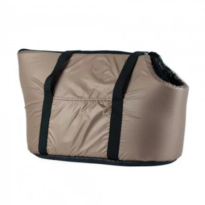 Сумка-переноска Пухнастики для котів /дріб.собак,  капучіно 45*23 (СП-3)