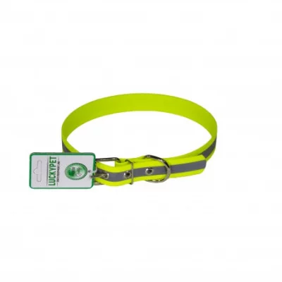 Lucky Pet Нашийник з водонепроникної стрічки 2,5/36-46 світловідбивний