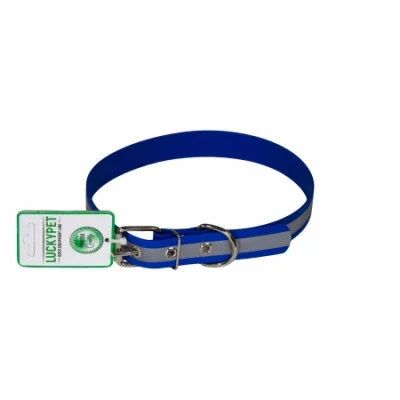Lucky Pet Нашийник з водонепроникної стрічки 2,5/36-46 світловідбивний