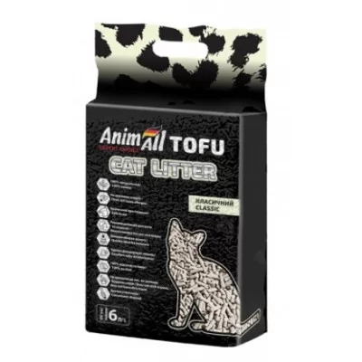 AnimAll Наповнювач для котячих туалетів тофу Tofu 2,6 кг/6л