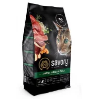 Savory Gourmand для дорослих котів свіжа індичка та качка