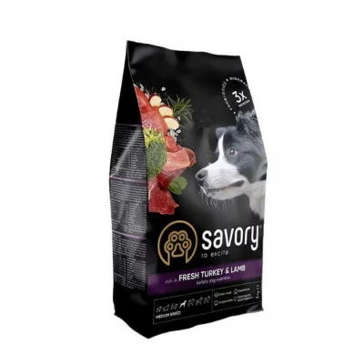 Savory Dog Small для малих порід з індичкою та ягням