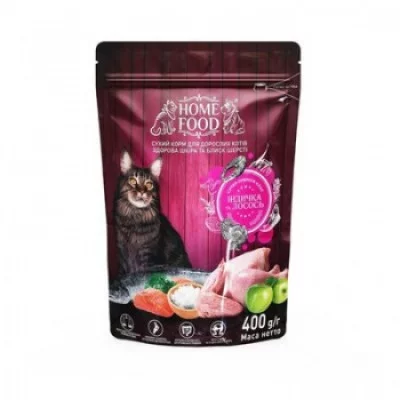 Home Food CAT ADULT Здорова шкіра та блиск шерсті «Індичка та лосось»