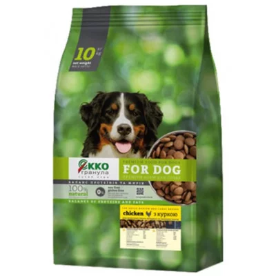 ЕККО-ГРАНУЛА Сухий корм для дорослих собак середніх та великих порід з куркою