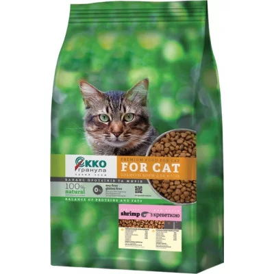ЕККО-ГРАНУЛА Сухий корм для котів з креветкою