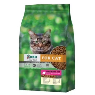 ЕККО-ГРАНУЛА Сухий корм для стерилізованих котів
