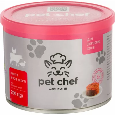 Pet Chef паштет  для дорослих котів  200 г
