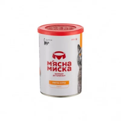 М'ясна миска  паштет  для дорослих котів 415г