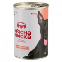 М'ясна миска  паштет для дорослих собак 415г