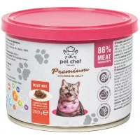 Повнораціонний корм для котів шматочки в желе ТМ Pet Chef