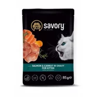Savory Cat Pouch for Kitten,вологий корм для кошенят, 85 г