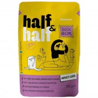 Half&Half Корм вологий для дорослих котів, шматочки у желе, ..