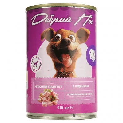 Добрий Кіт, консерви для котів шматочки  415 гр