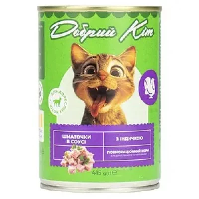 Добрий Кіт, консерви для котів паштет  415 гр