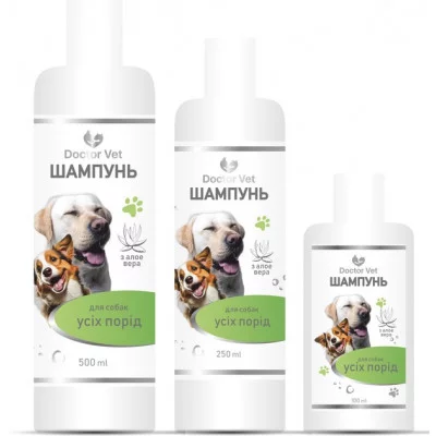 Doctor Vet шампунь з алое вера для собак усіх порід