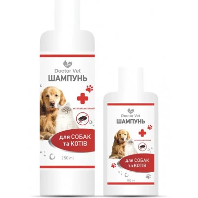 Doctor Vet шампунь антипаразитарний для собак та котів