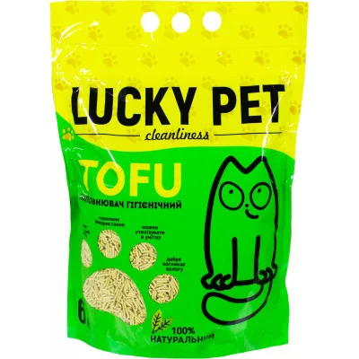 Lucky Pet  Наповнювач для котячих туалетів тофу Tofu 6л