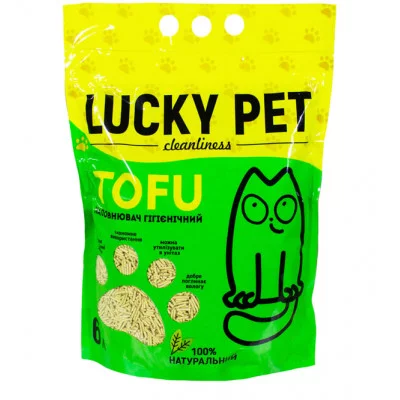 Lucky Pet  Наповнювач для котячих туалетів тофу Tofu 6л
