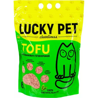 Lucky Pet  Наповнювач для котячих туалетів тофу Tofu 6л
