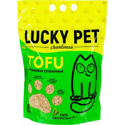 Lucky Pet  Наповнювач для котячих туалетів тофу Tofu 6л